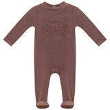 Velour Embroidery Footie