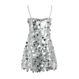 Silver Stardust Paillette Dress