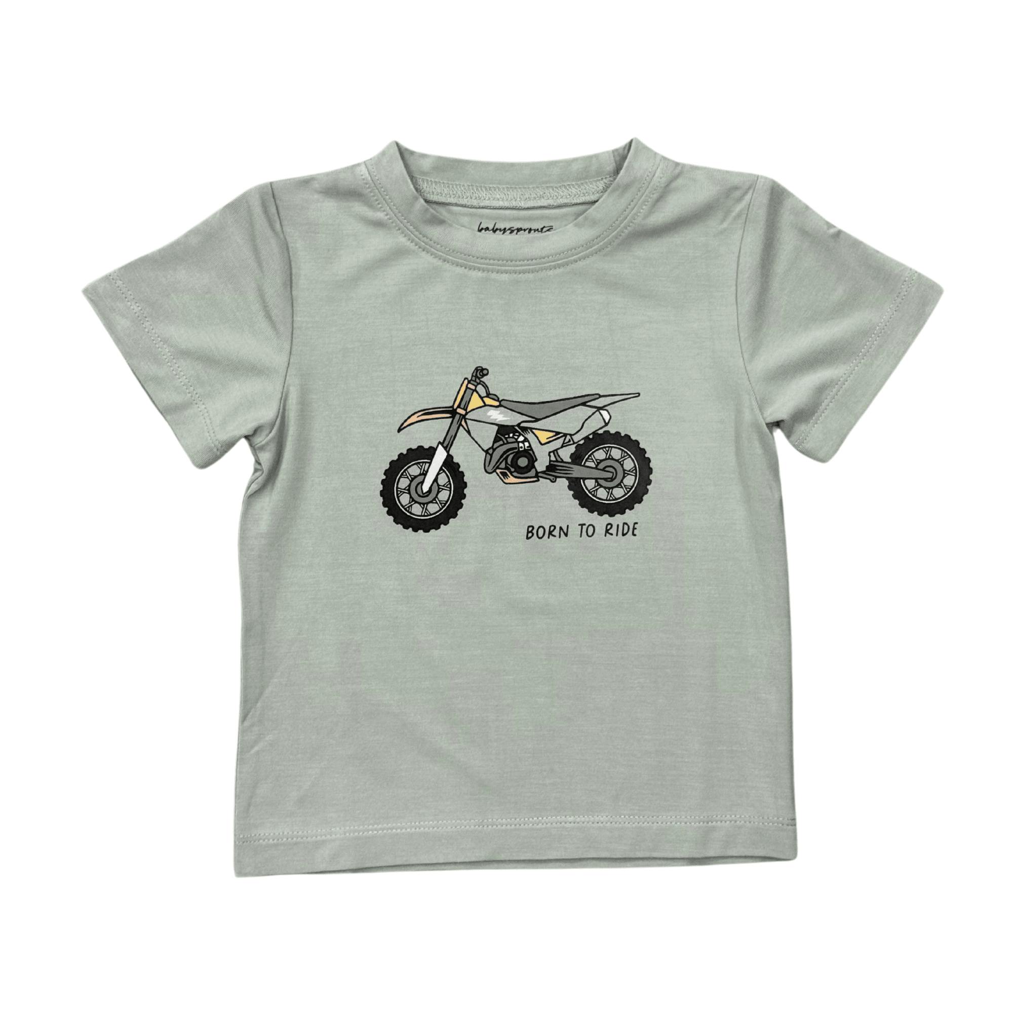Boy's Short Sleeve Tee in Multi Stripe