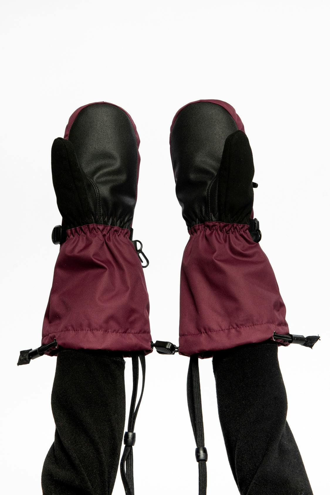 Teknik Winter Mittens Burgundy
