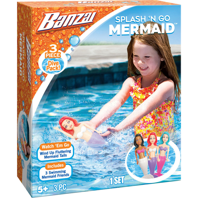 Splash 'N Go Mermaid Water/Pool Toy Dive Set- 3 Pack