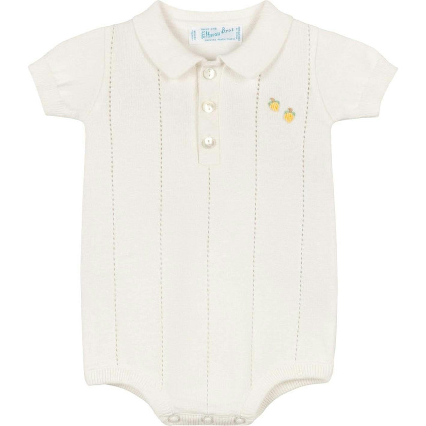 Boys Lemon Knit Romper