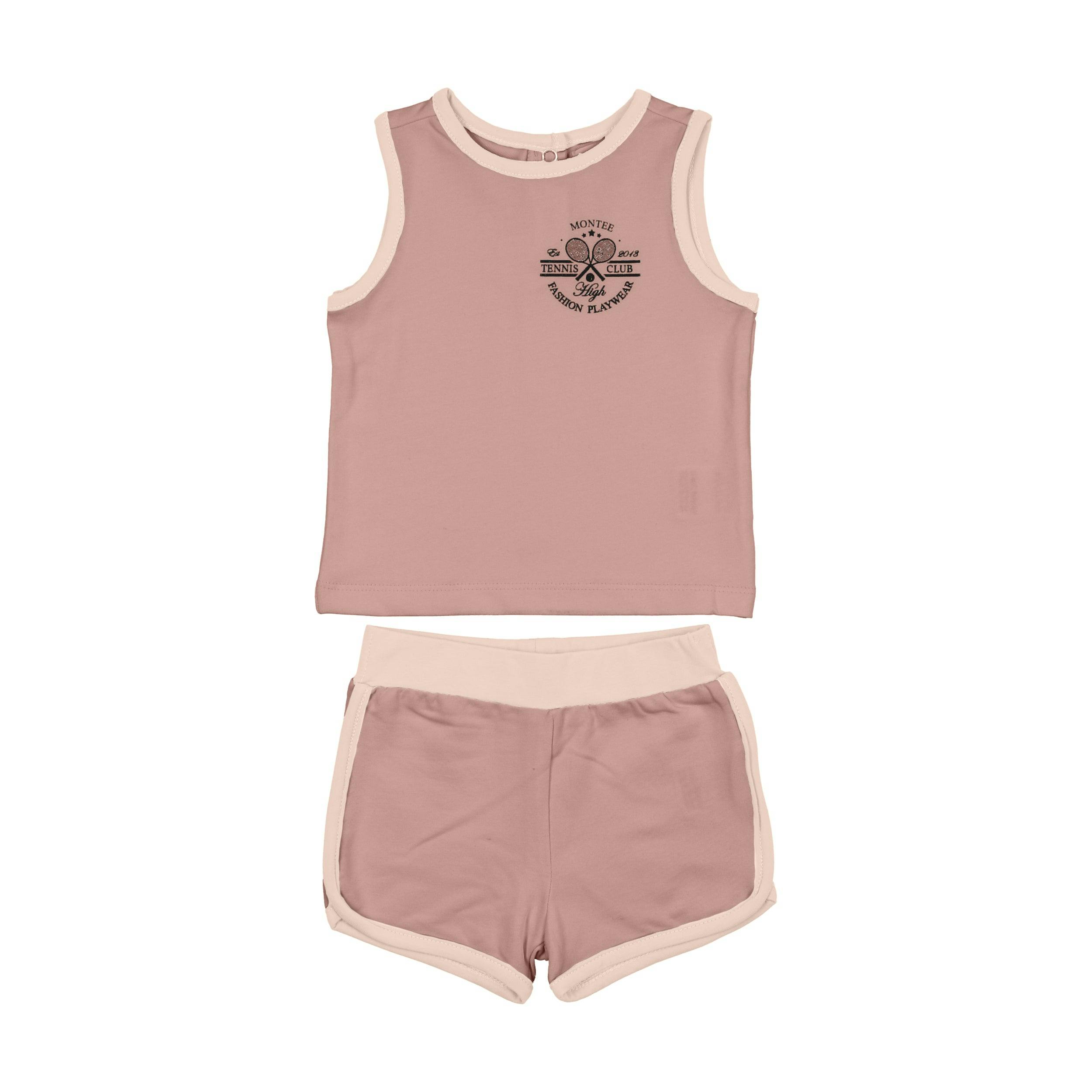 Baby Tennis Club Unisex Sleeveless Tee & Short Set