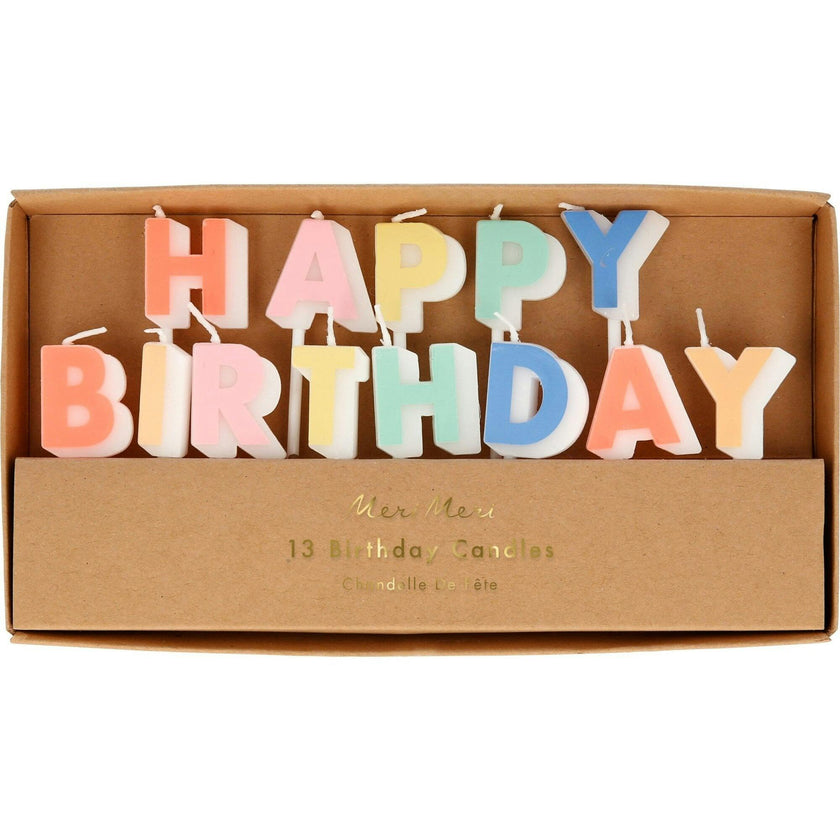 Happy Birthday Candle Set