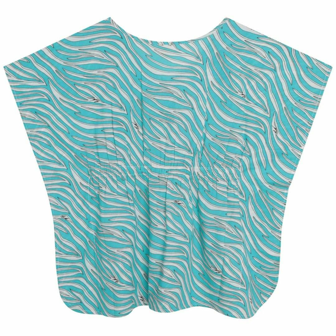 Blue Cotton Poncho