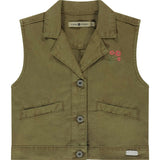 Embroidered Flower Vest