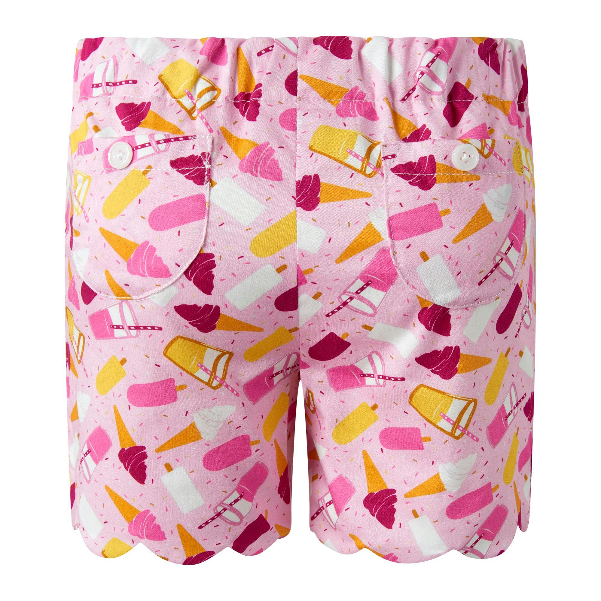 Ice Cream Scalloped Short Set
