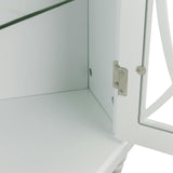 Florence Corner Wooden Floor Cabinet with Adjustable Shelves
