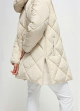 Quilted Longline Maternity and Postpartum Puffer Jacket