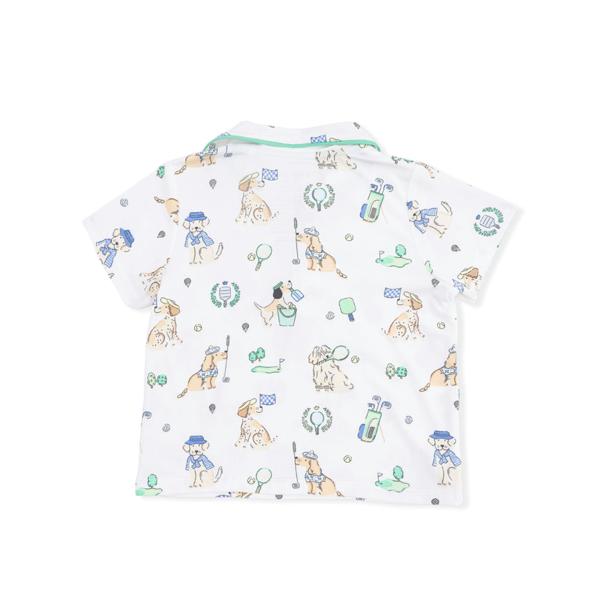 Country Club Dogs Neutral - Polo with Casual Short  & Bucket Hat