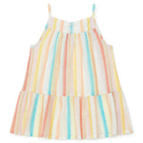 Striped Lurex Swing Top