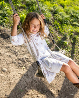 Jules Horse Hacci Dress - Ivory