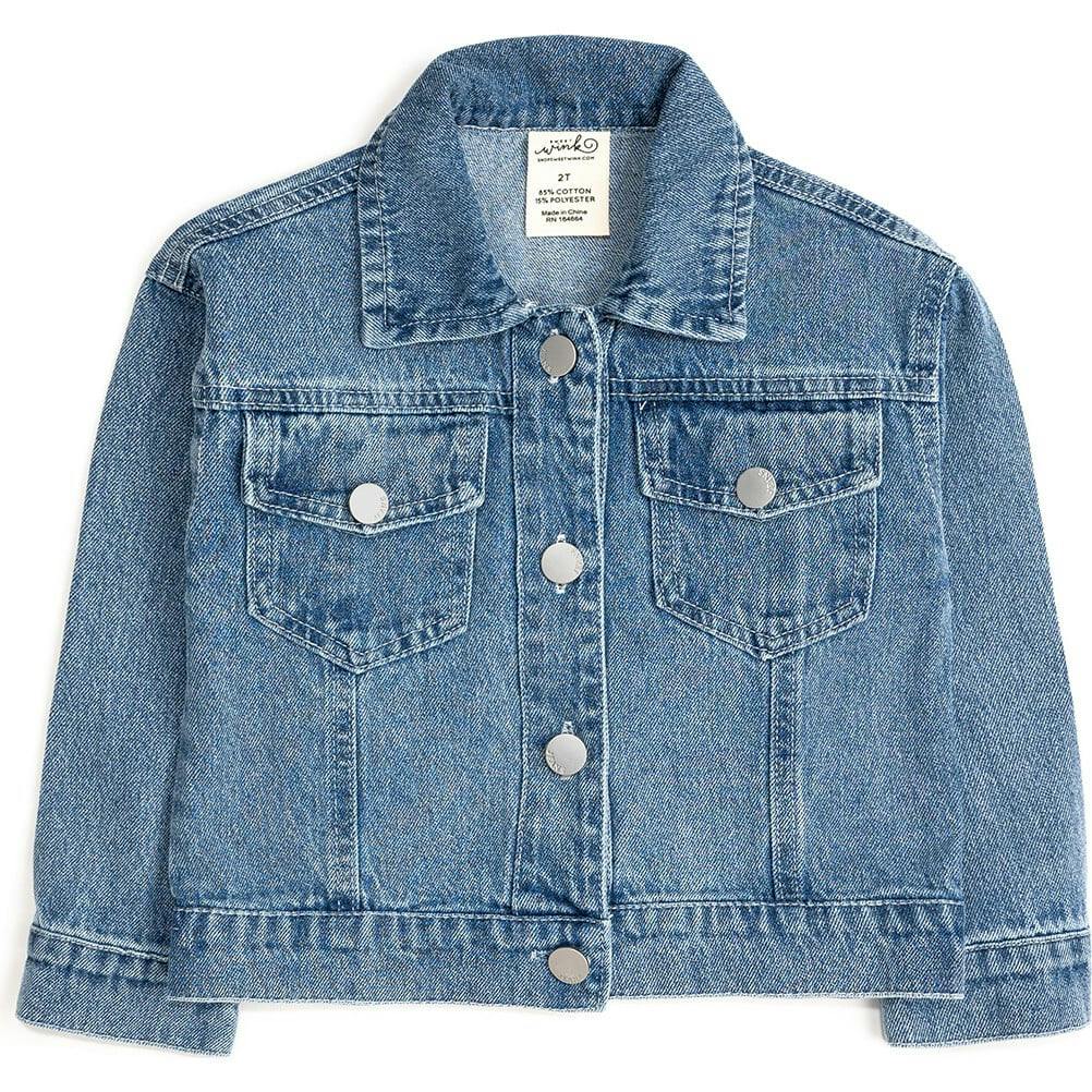 Game Day Football Sequin Patch Denim Jacket