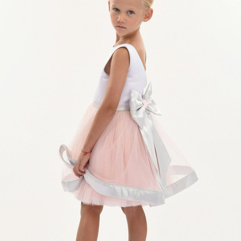 White Emory Bow Dress