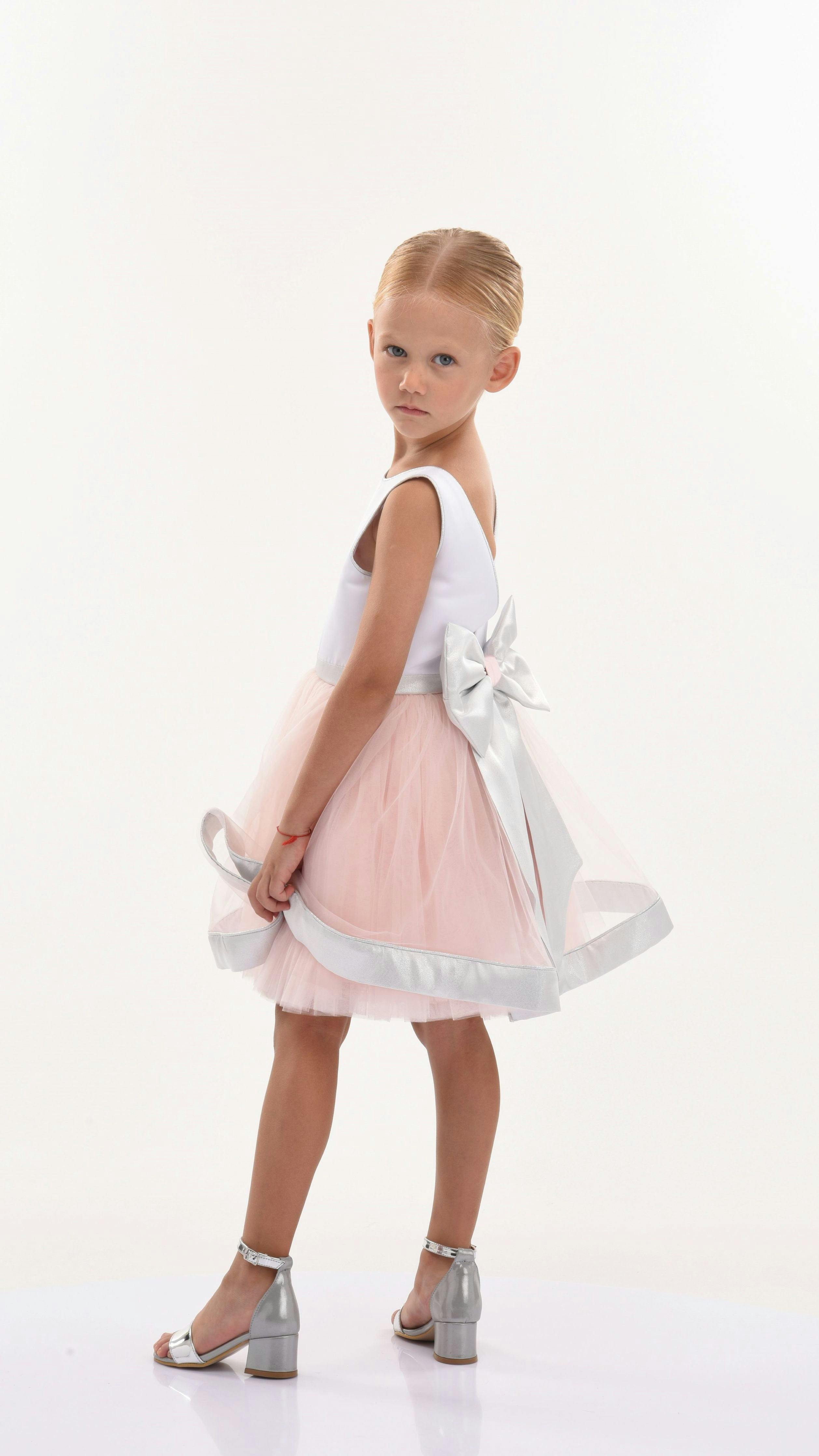 White Emory Bow Dress