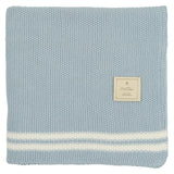 Duo Stripe Chunky-Knit Blanket
