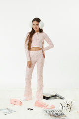 Savi Pink on Pink Thermal Henley