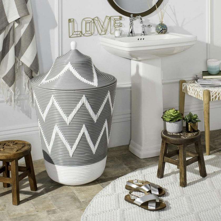 Reina Rattan Jar Basket