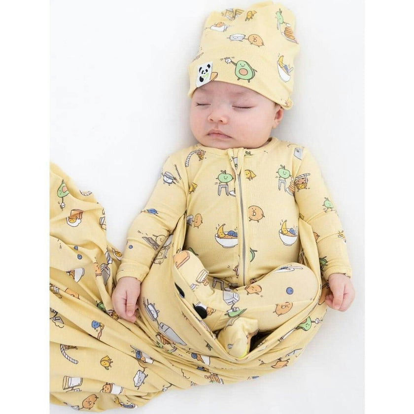 Love You Brunches Bamboo Convertible Footie