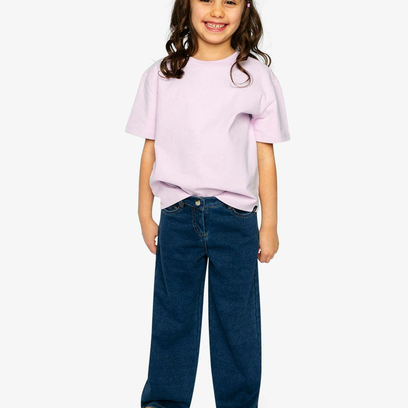 Heavy Jersey Wide Short Sleeve T-Shirt Mauve