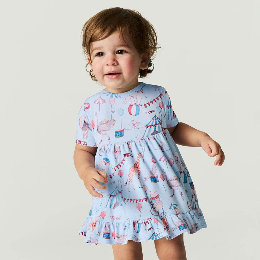Cirque Royal Ruffled Twirl Bodysuit Dress