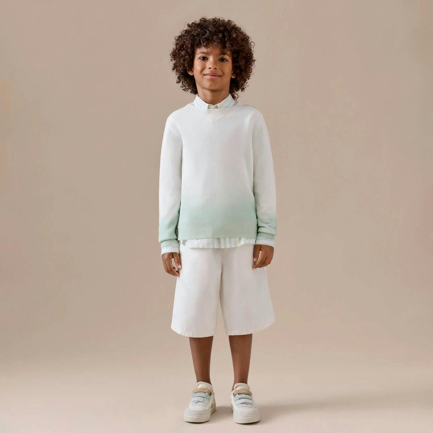 BONPOINT Tahar Ombre Sweater - Celadon Green