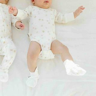 STAY ON 2-PACK BOOTS | HIGH PRAIRIE + DANDELION — Bamboo Organic Cotton Blend, 0–6M