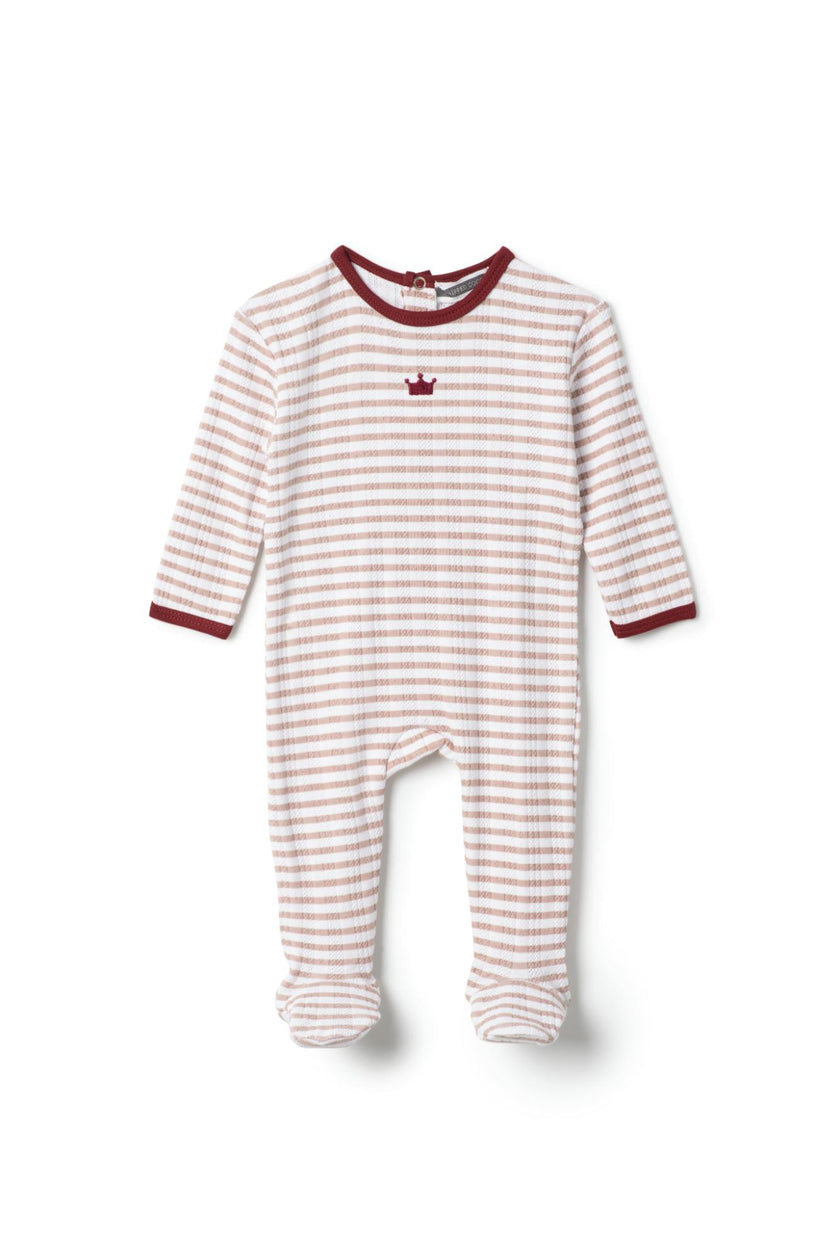 Striped Pointelle Onesie
