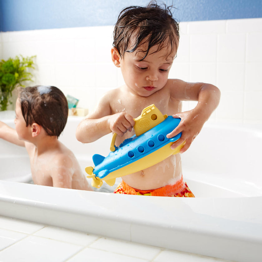 Green Toys: My First Submarine - Yellow & Blue Bathtime Toy