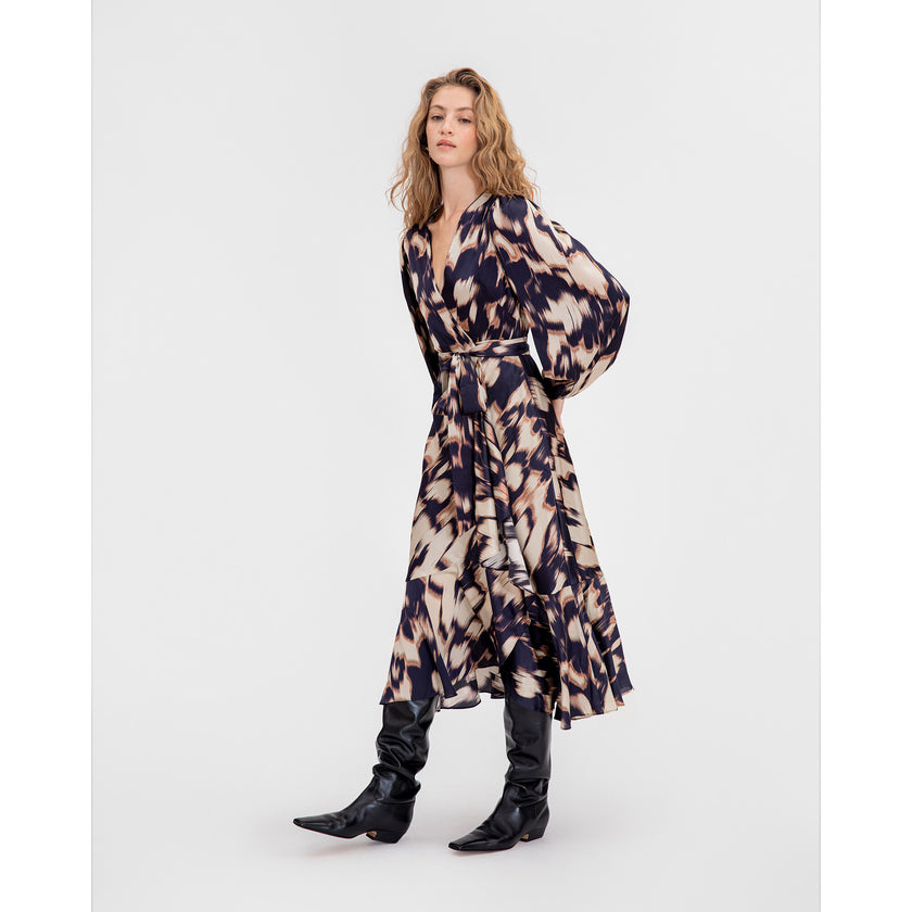 Women's Long Sleeve Blaire Dress, Multi