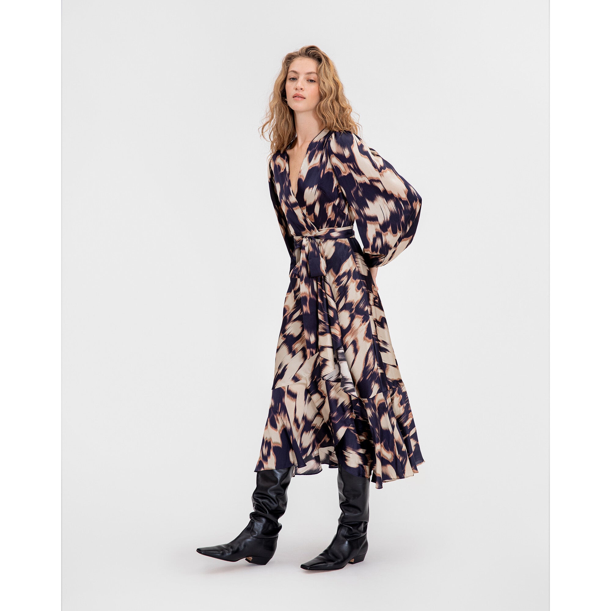 Women's Long Sleeve Blaire Dress, Multi