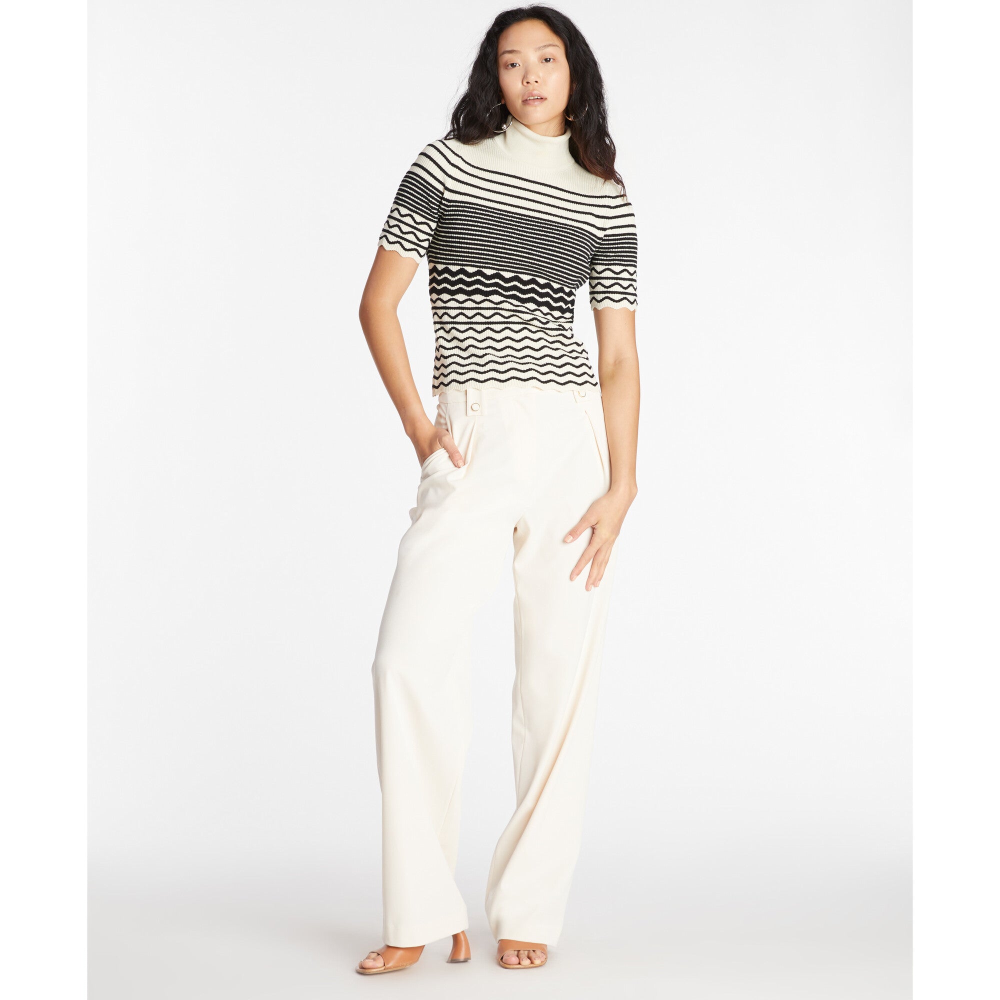 Women's Cara Knit Top, Cream