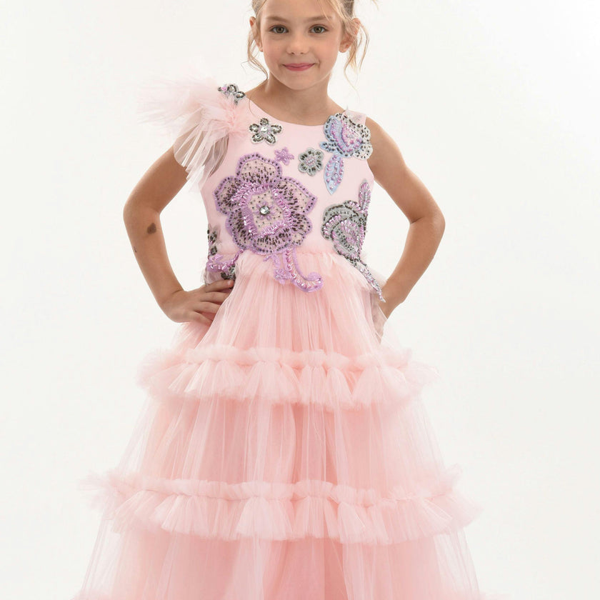 Pink Lilac Floral Dress