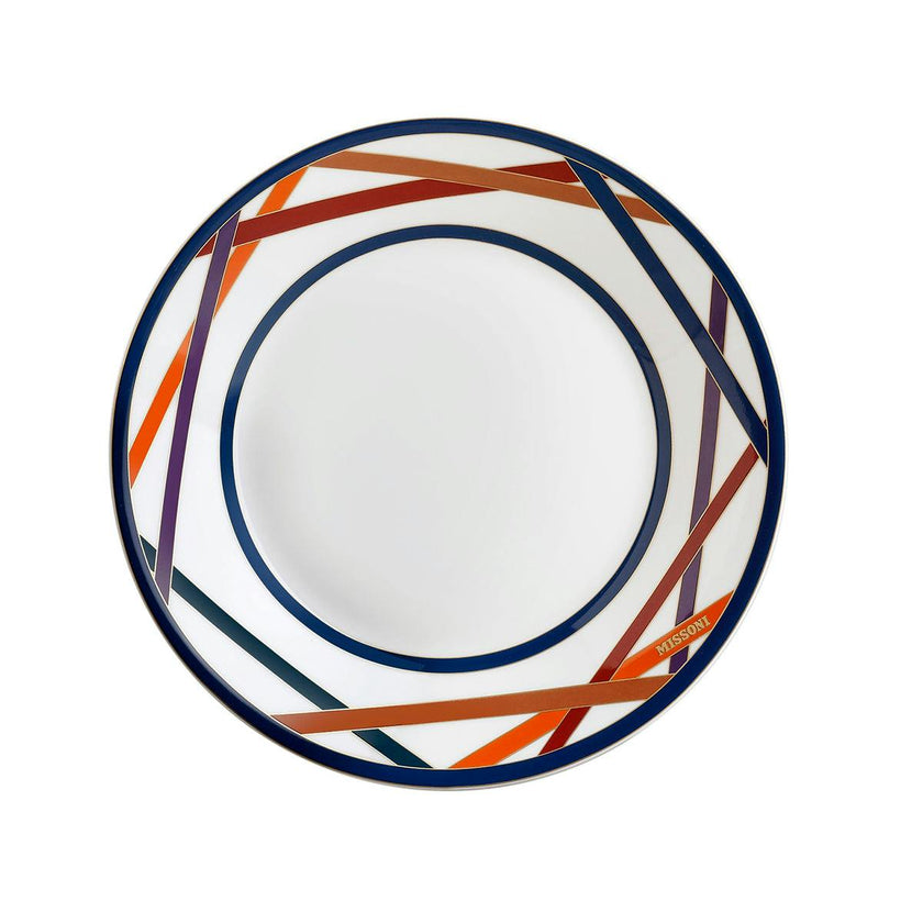 Soup Plates NASTRI Set of 2  Multicolor diam. 8.5"