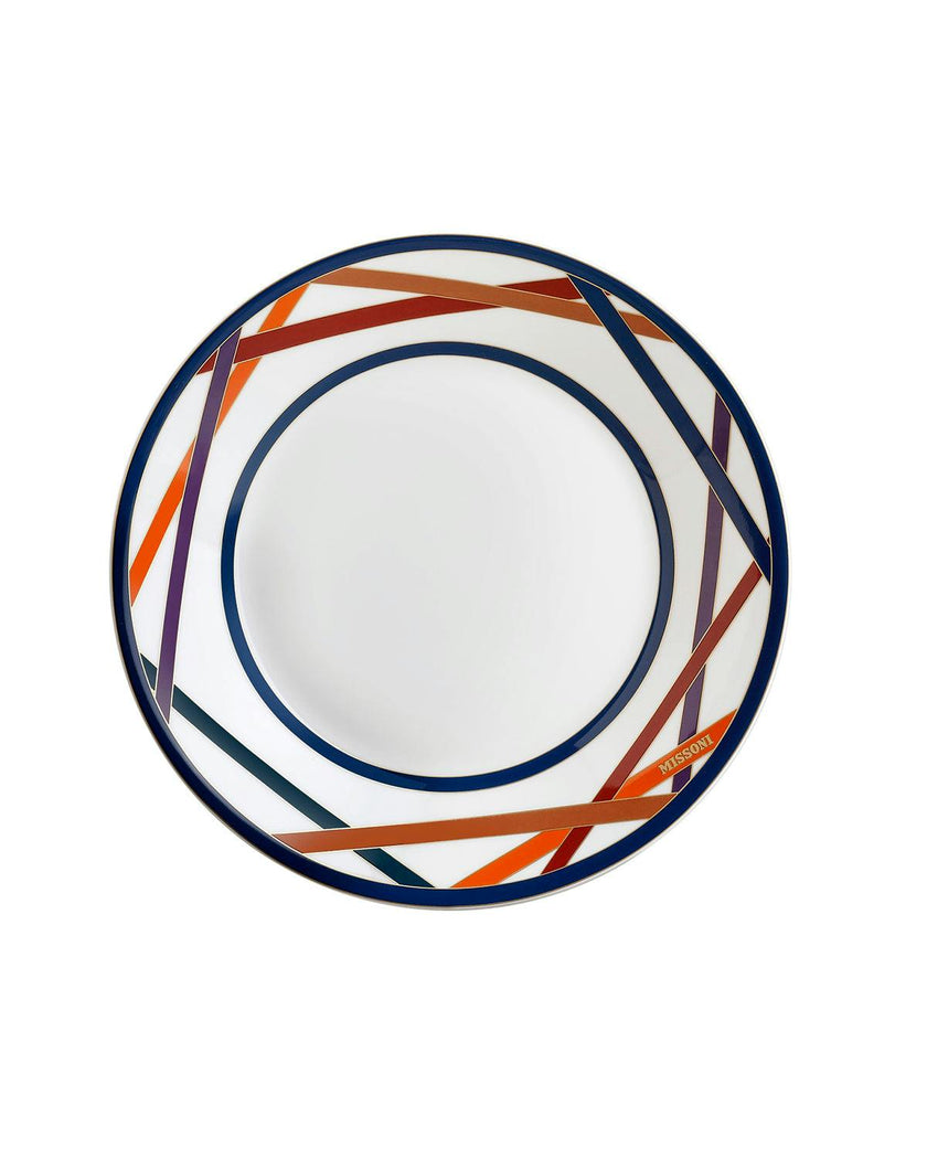 Soup Plates NASTRI Set of 2  Multicolor diam. 8.5"