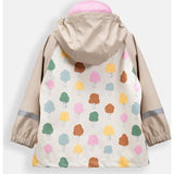 Tree Print Rain Hooded Jacket