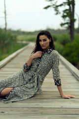 Floral combo dress