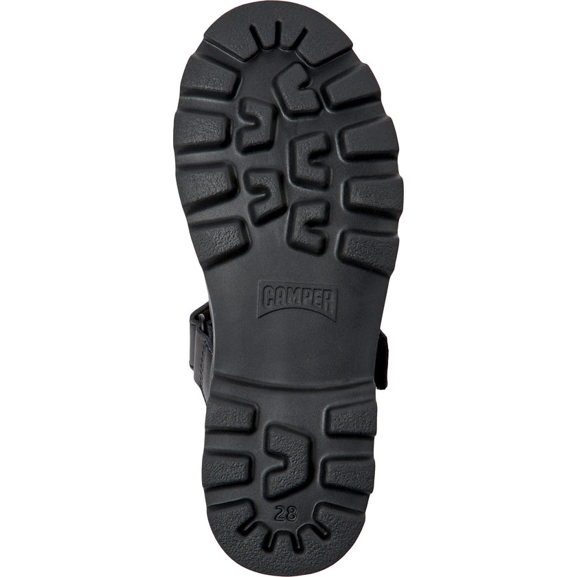 Brutus Leather Mary Jane Shoes, Black
