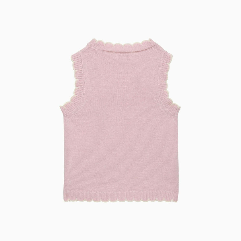 Knitted Tank Top in Pink