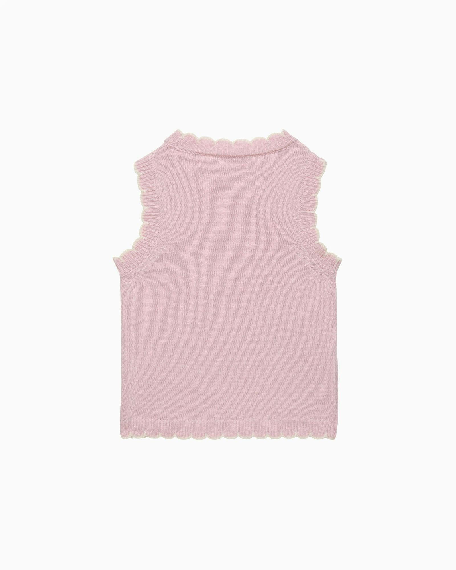 Knitted Tank Top in Pink