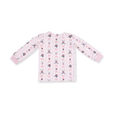 Megan's Bowtiful Hockey Stripe - Long Sleeve Loungewear Set