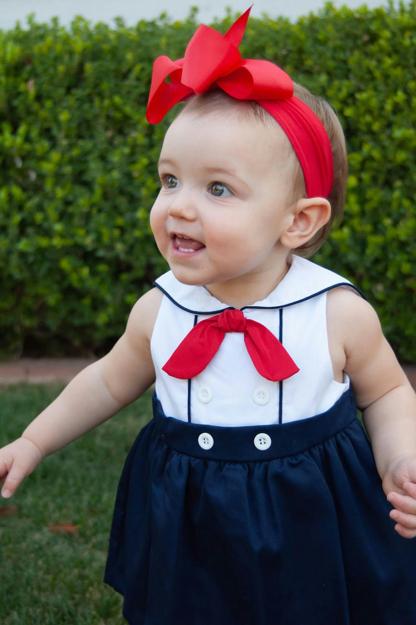 Pique Sailor Romper