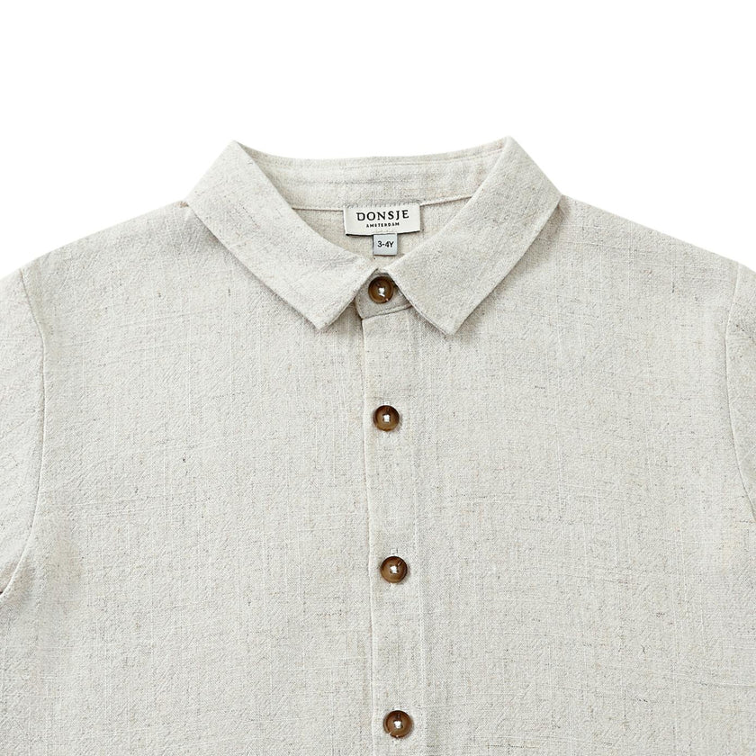 Brammie Shirt | Warm White Melange