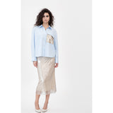 Women's Topher Sequin Top, Blue