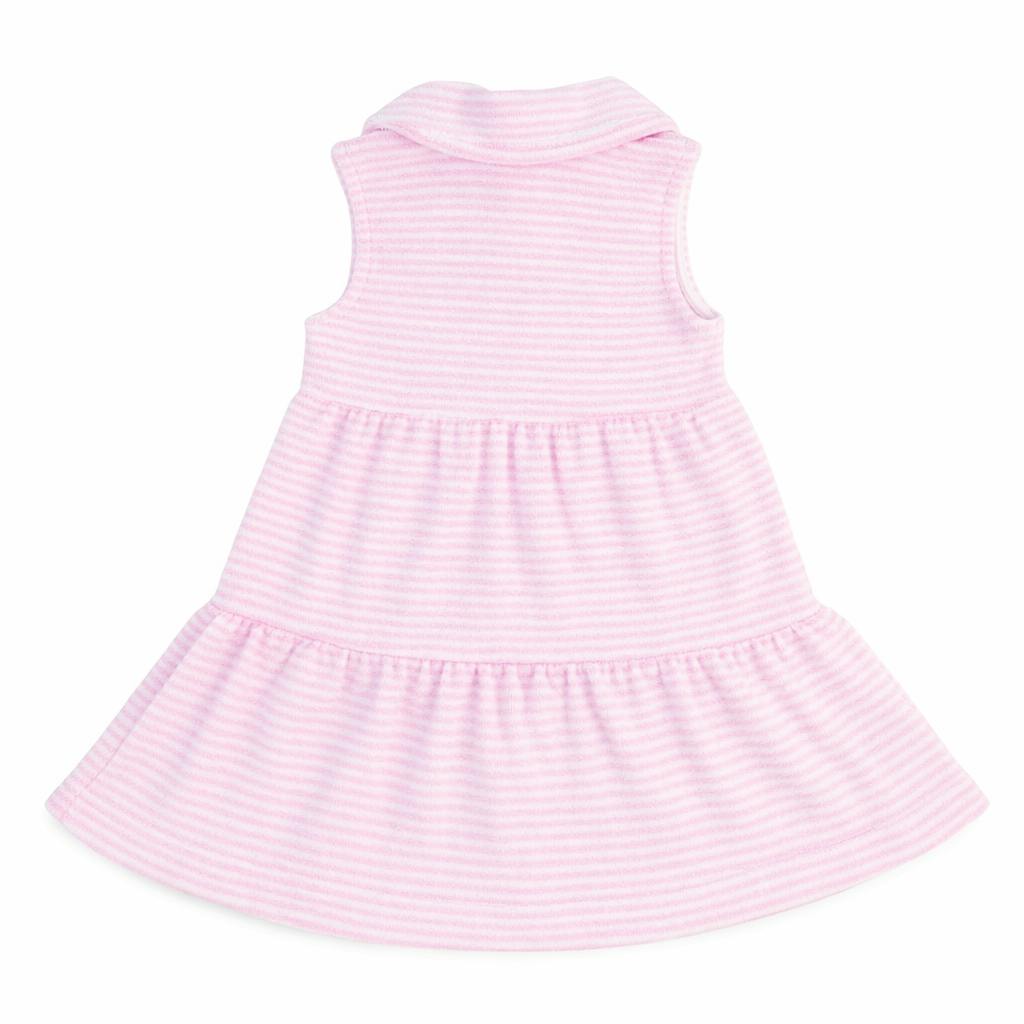 Stripe Terry Dress with Flowers
