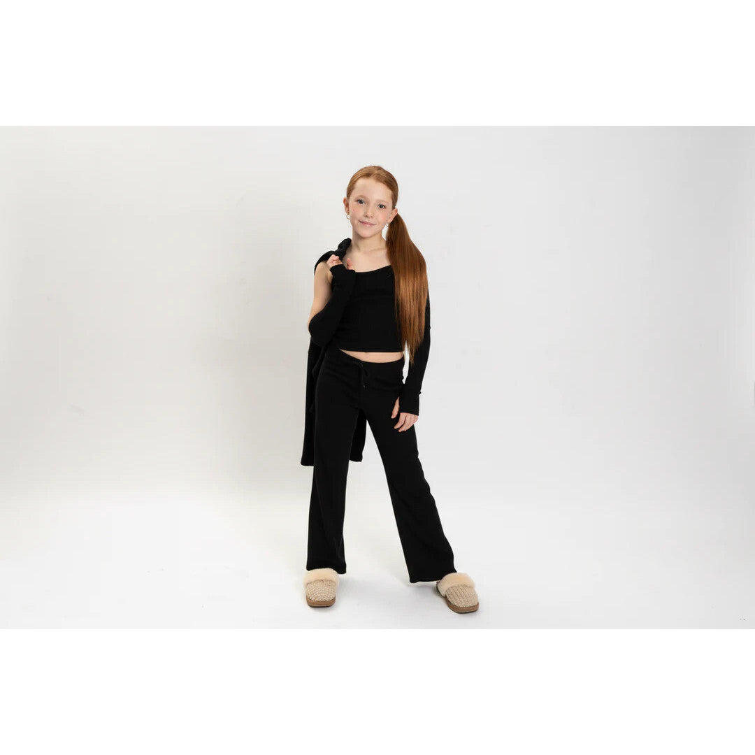 Girls 3 Pc Rib Sweat Set