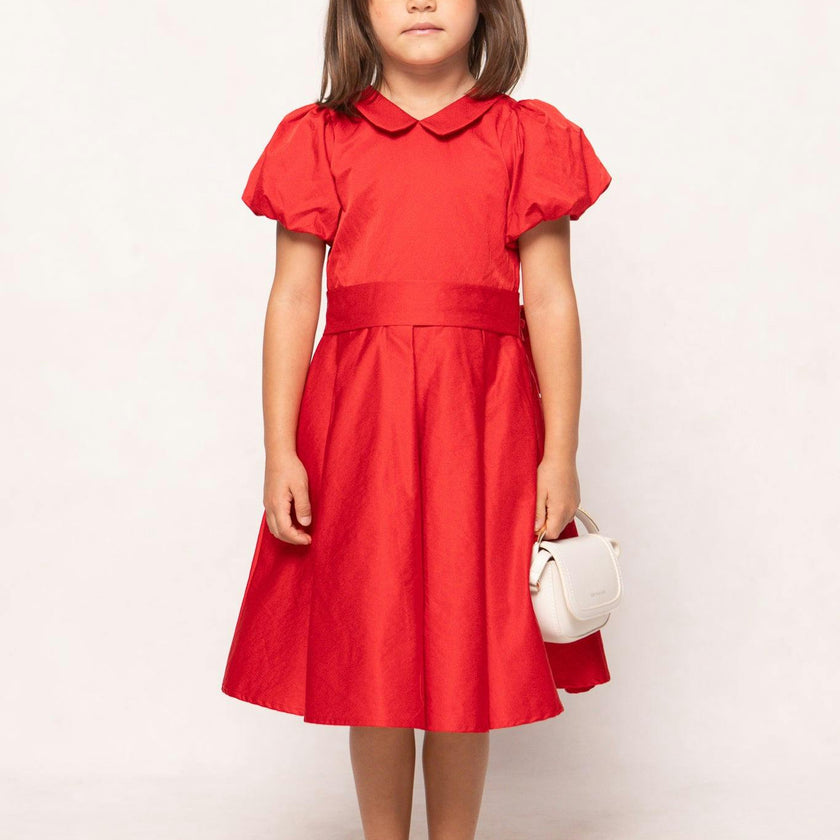 Mini Wrenley Dress in Red Taffeta