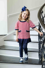 Sweater Tunic Set With Bows