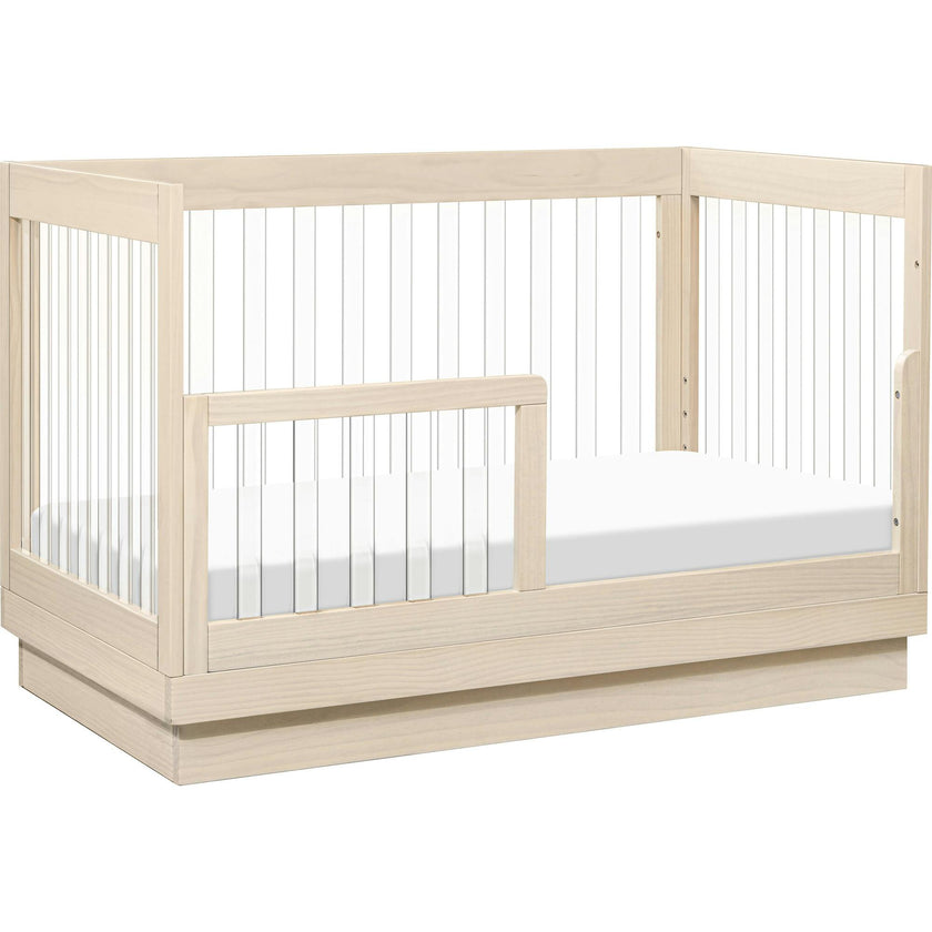 Harlow Acrylic 3-In-1 Convertible Crib With Toddler Bed Conversion Kit