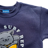 Kids’ Sunset Crew Sweatshirt - Surf Cat